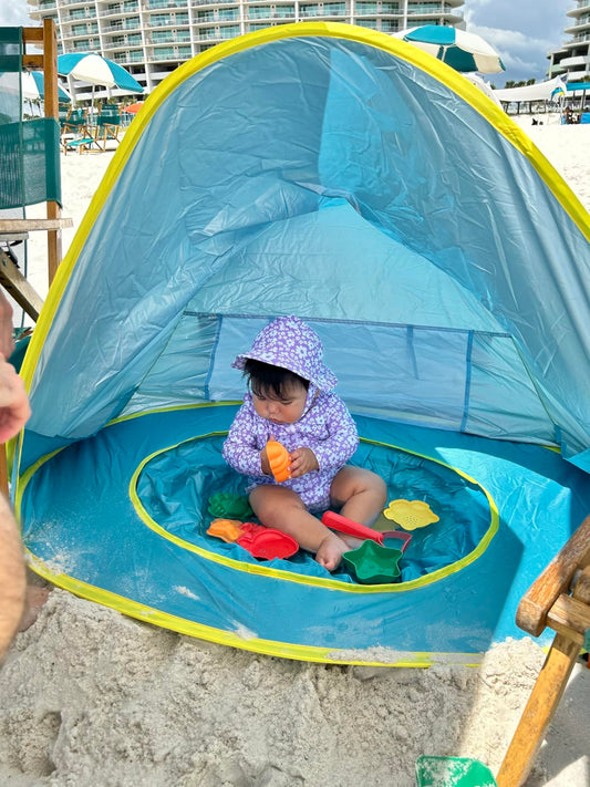 Carpa Plegable con Piscina + UPF 50+