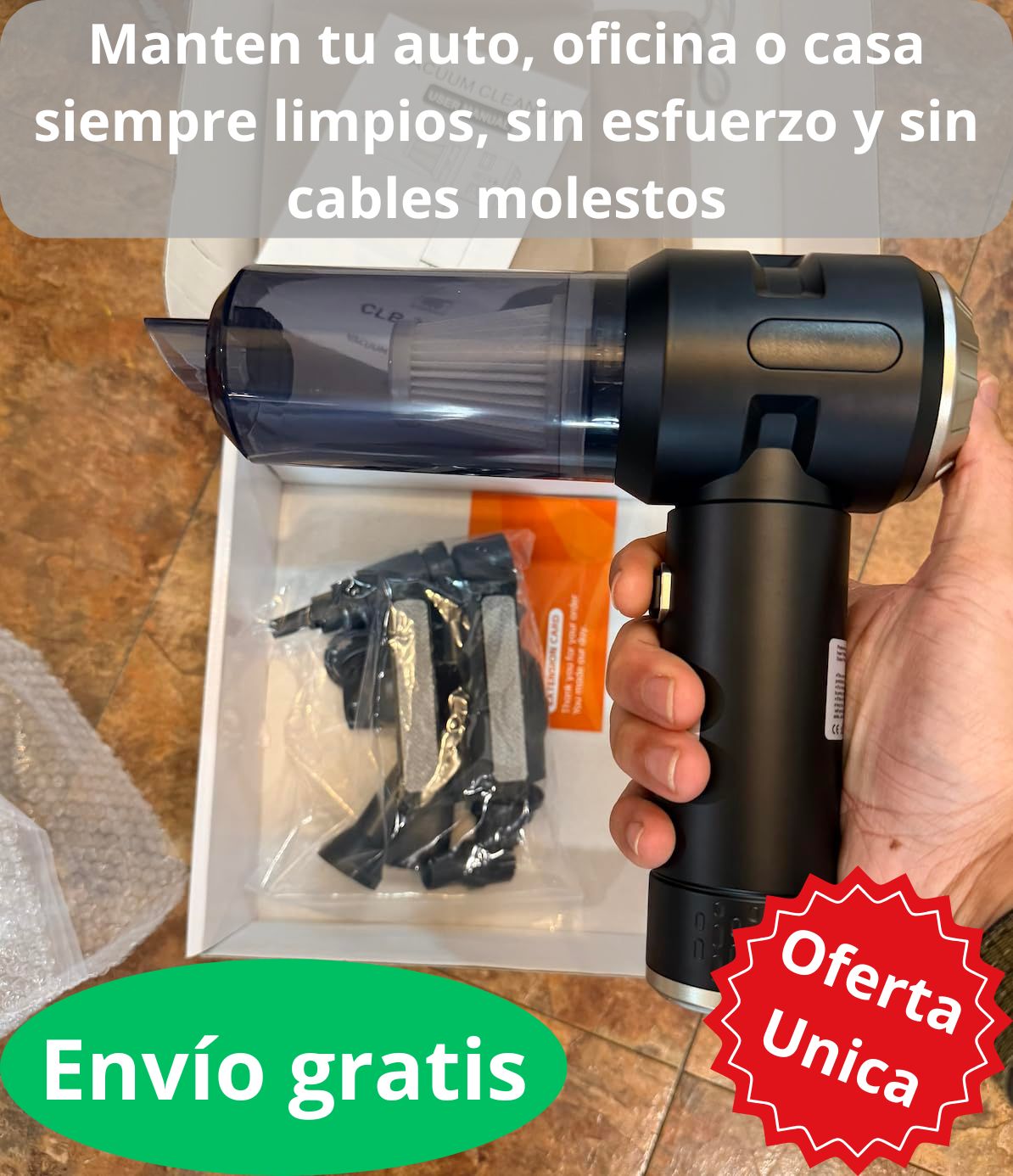 Mini Aspiradora Portátil Recargable