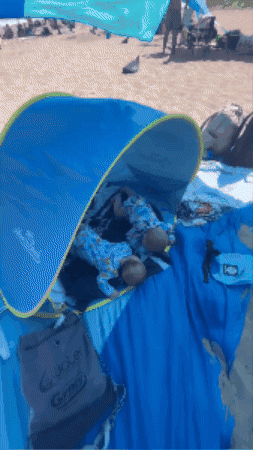 Carpa Plegable con Piscina + UPF 50+